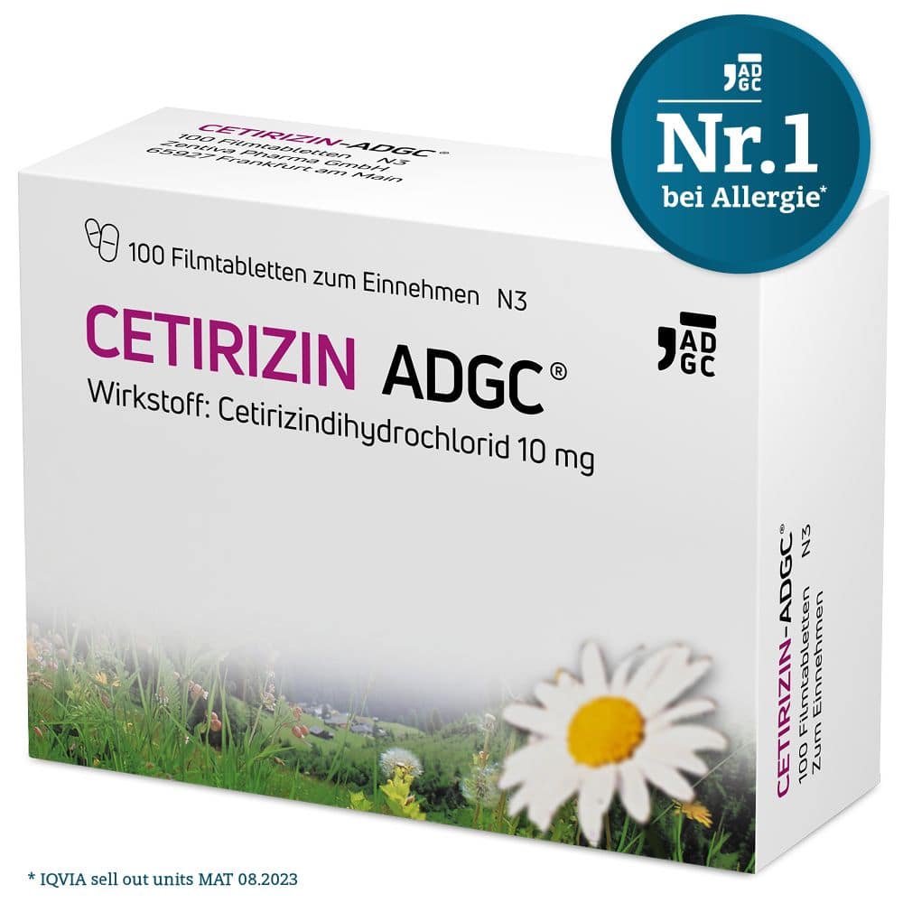 Cetirizin-ADGC 100 St Filmtabletten