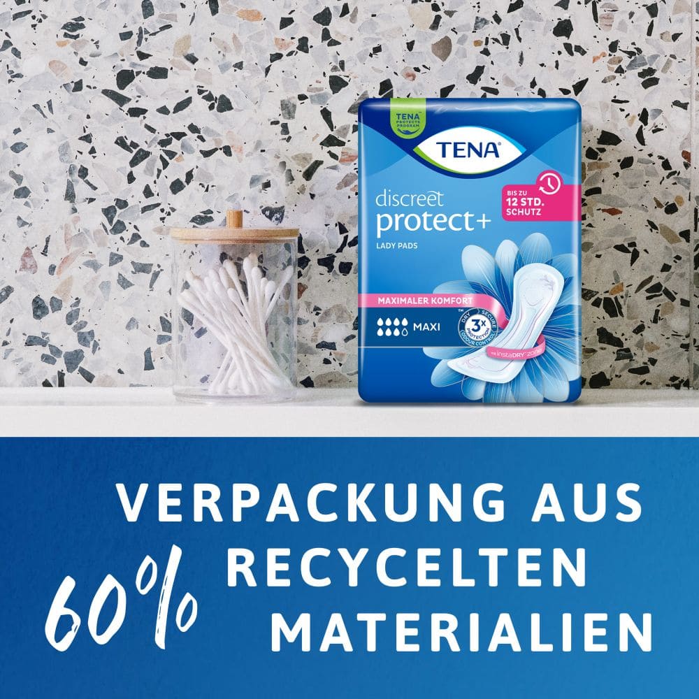 TENA Lady discreet protext+ Maxi Inkontinenz Einlagen 12X12 St Binden
