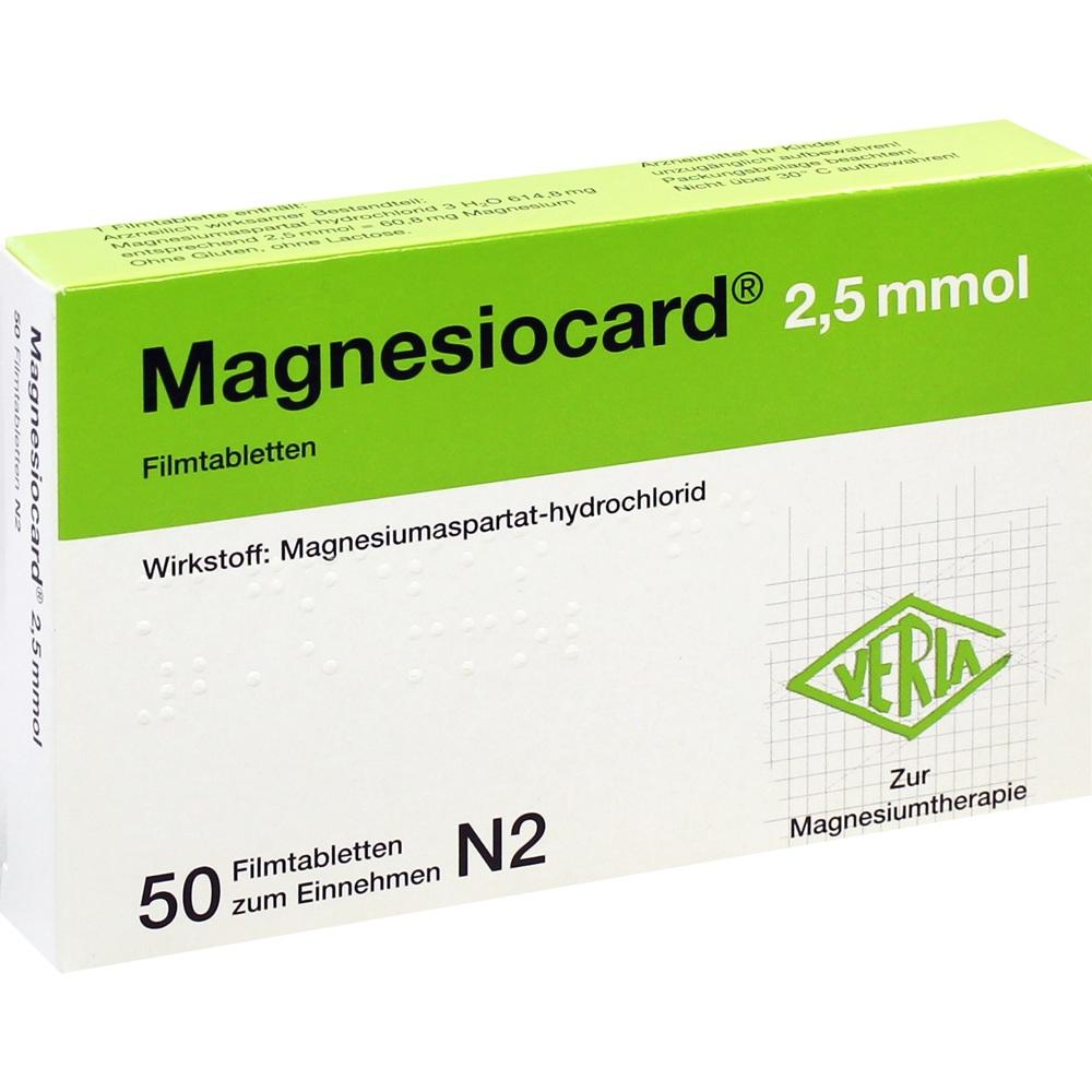 MAGNESIOCARD 2,5 mmol 50 St Filmtabletten