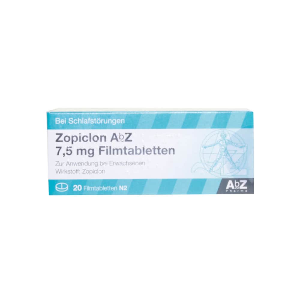 Zopiclon AbZ 7,5mg 20 St Filmtabletten