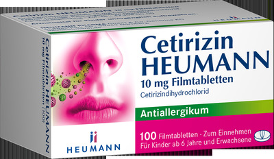 Cetirizin HEUMANN 10mg 100 St Filmtabletten