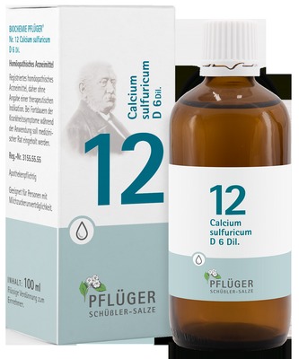 Schüßler-Salz Nr. 12 Calcium sulfuricum D6 100 ml Tropfen
