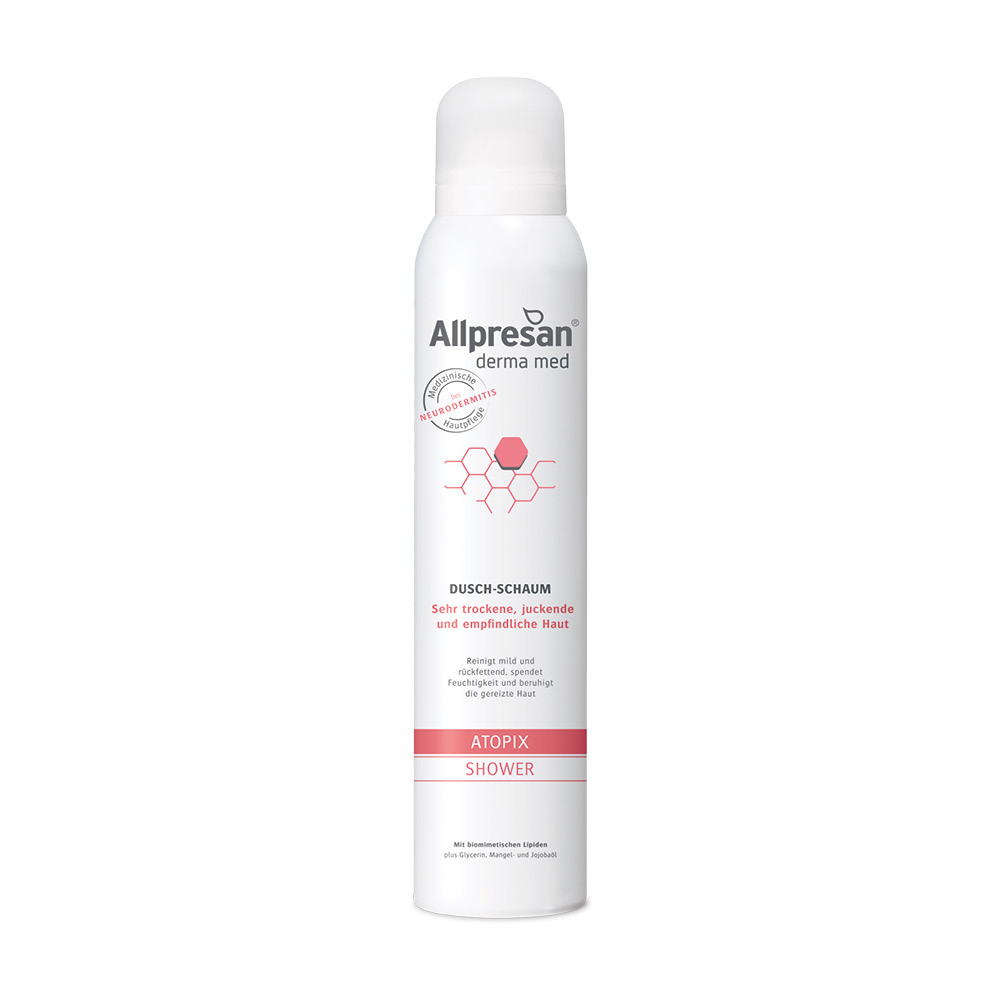 Allpresan derma med ATIOPIX SHOWER DUSCH-SCHAUM 200 ml Schaum