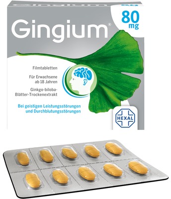 Gingium 80 mg 120 St Filmtabletten