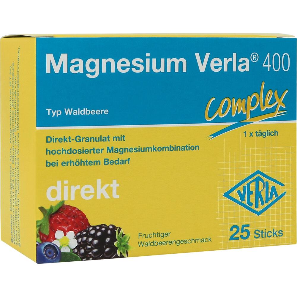 Magnesium Verla 400 complex Waldbeere 25 St Granulat