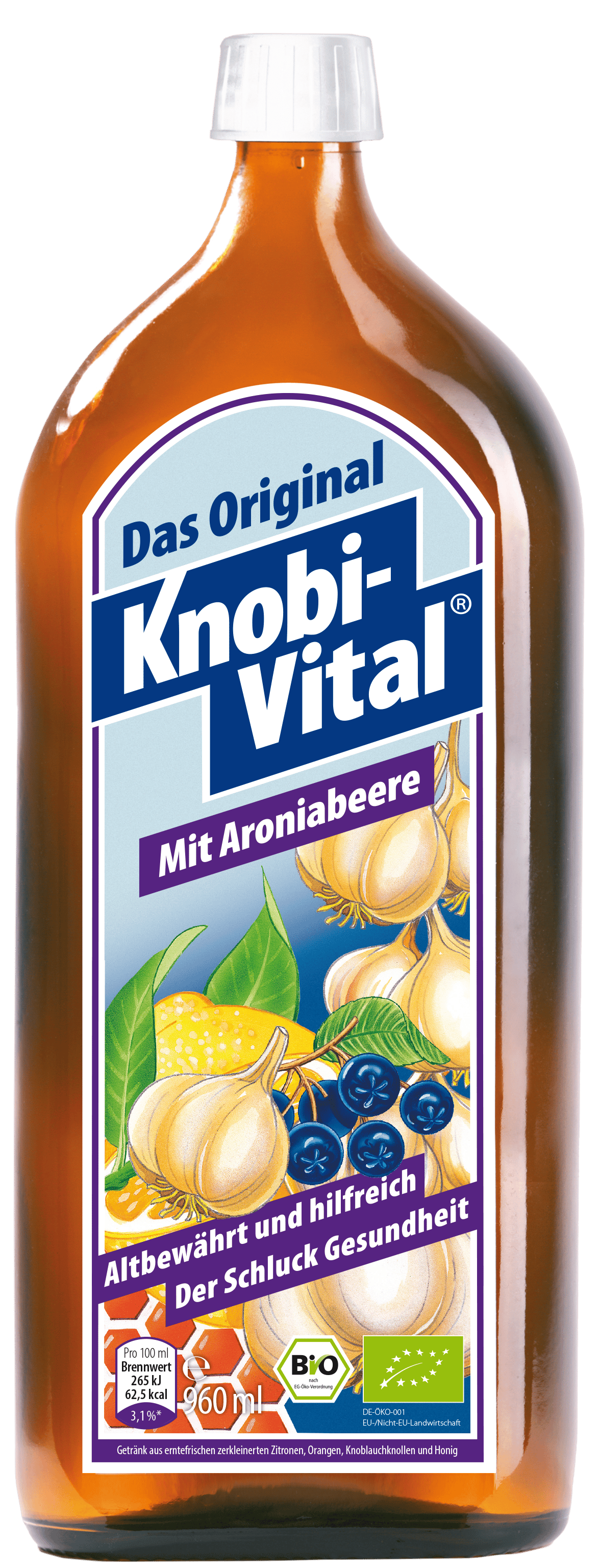 KNOBIVITAL mit Aroniabeere Bio 960 ml Flaschen