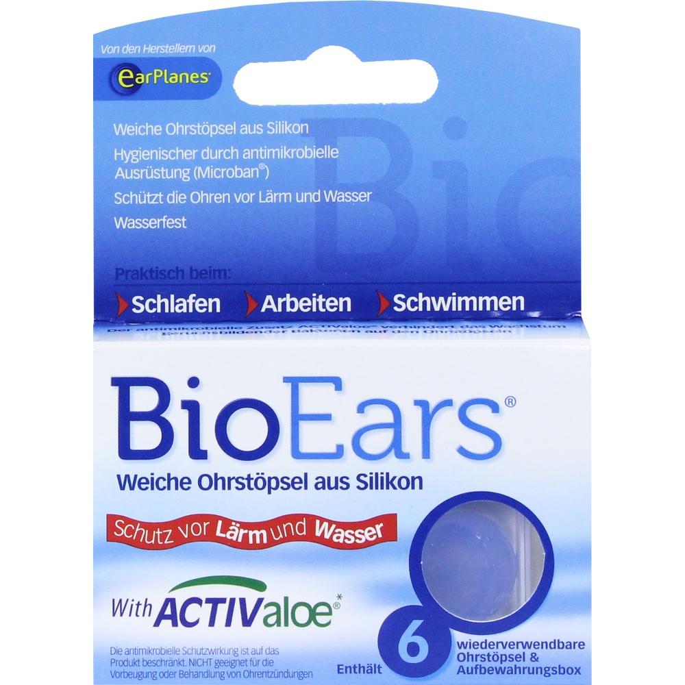 BIOEARS Silikon Ohrstöpsel antimikrobielle 6 St