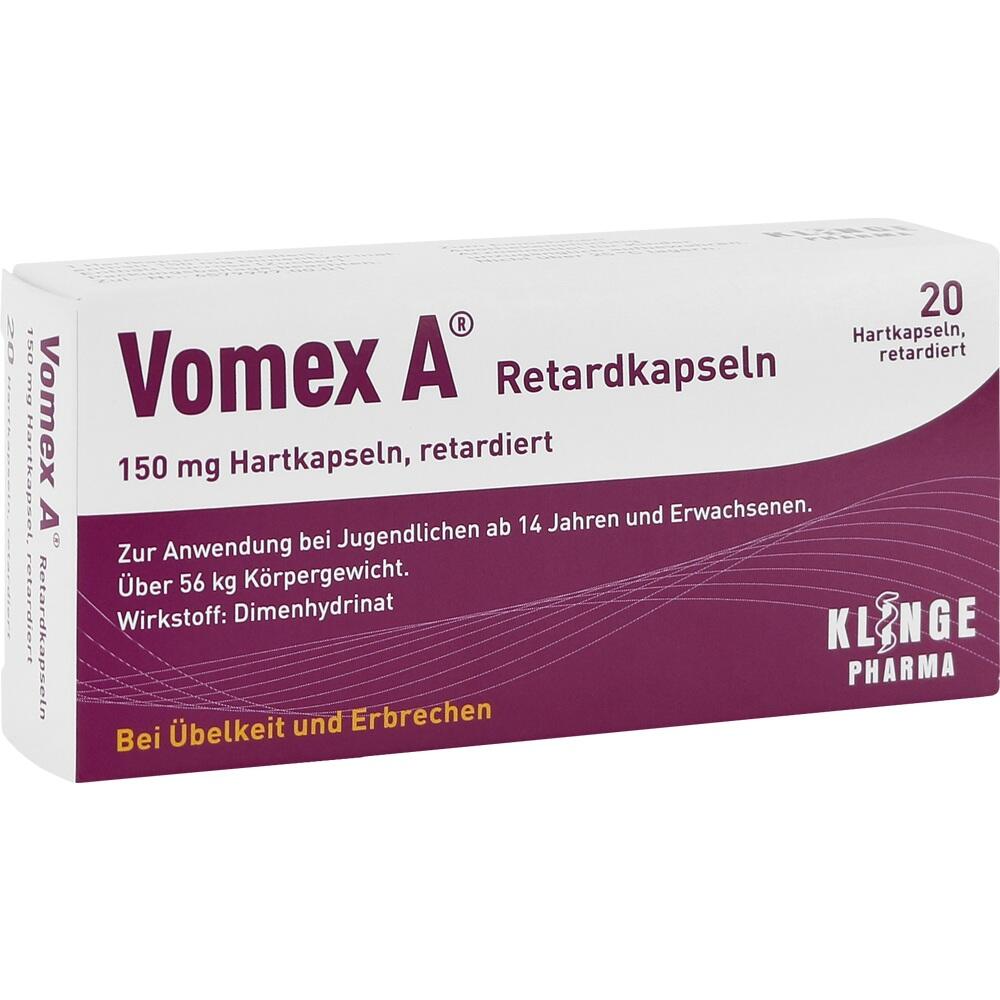 Vomex A  - Bei Übelkeit und Erbrechen 20 St Retard-Kapseln