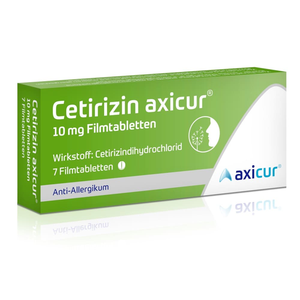 Cetirizin axicur 10 mg Filmtabletten 7 St Filmtabletten