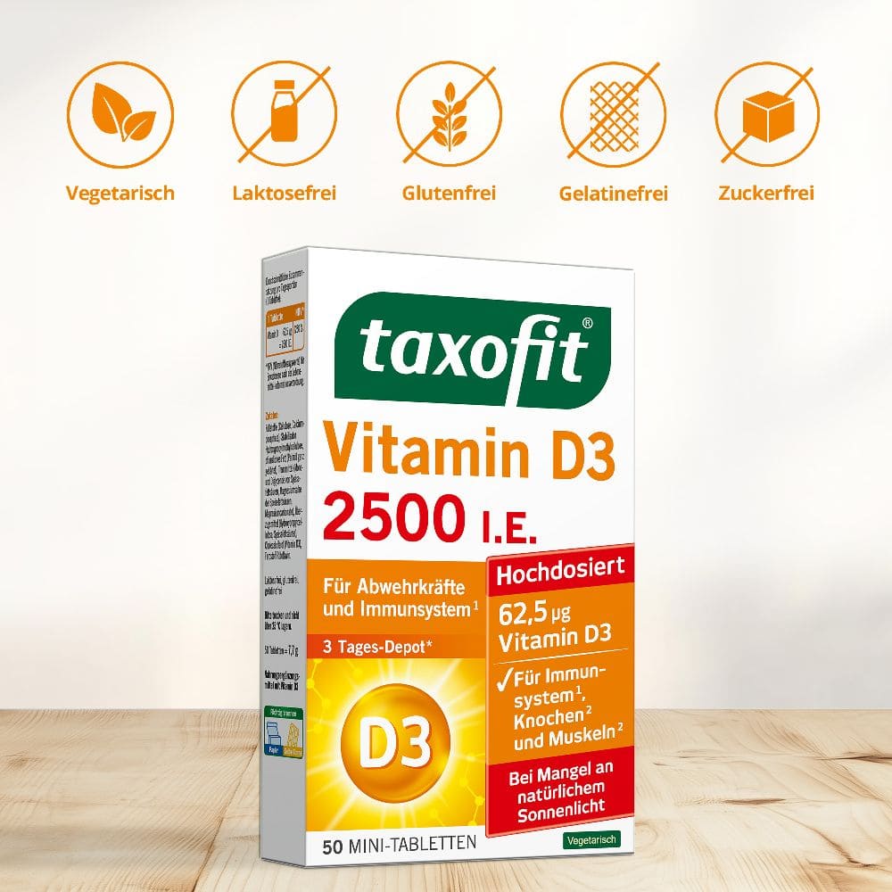 taxofit VITAMIN D3 2500 I.E. 50 St Tabletten