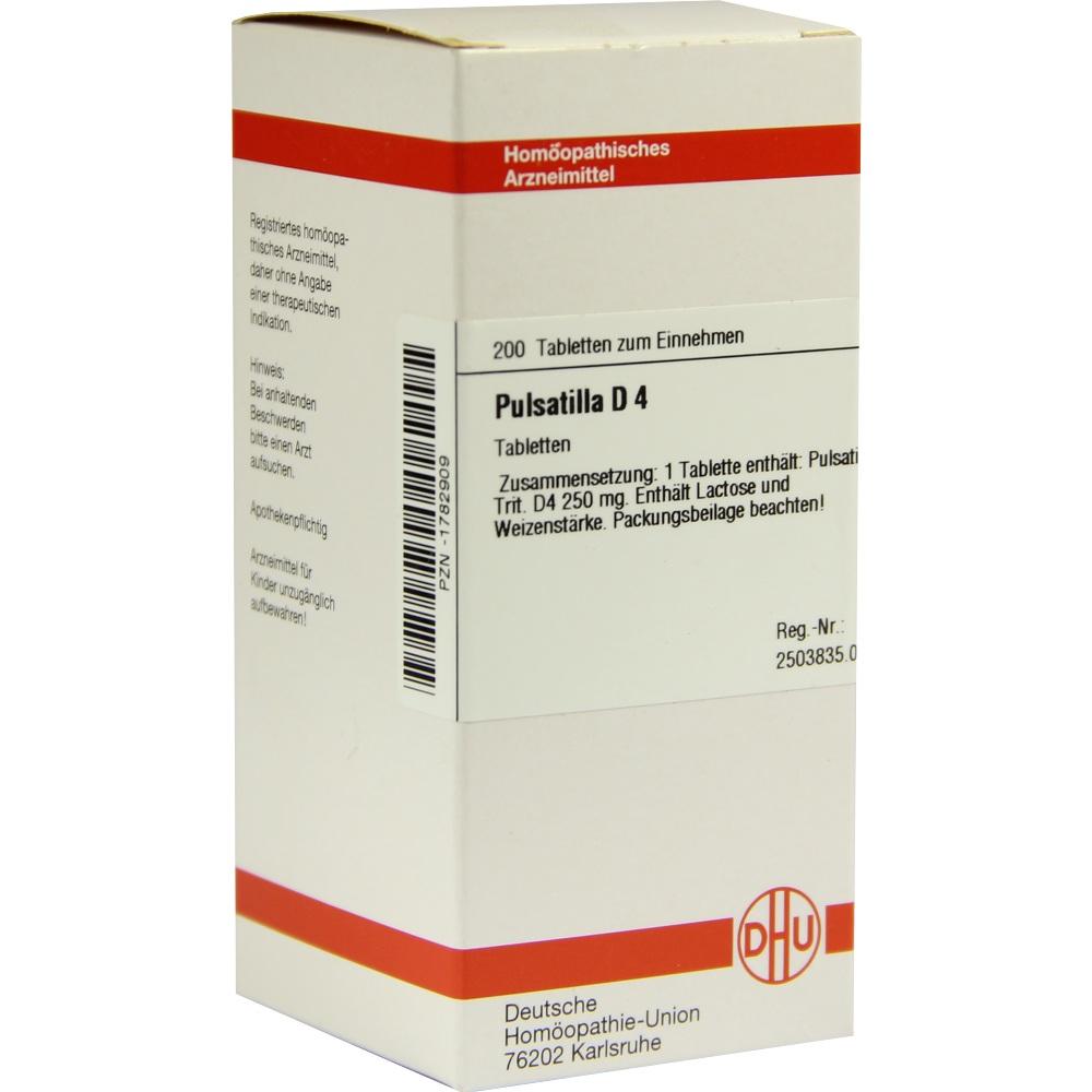 PULSATILLA D 4 Tabletten 200 St Tabletten