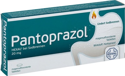 Pantoprazol HEXAL bei Sodbrennen 20mg 7 St Tabletten magensaftresistent
