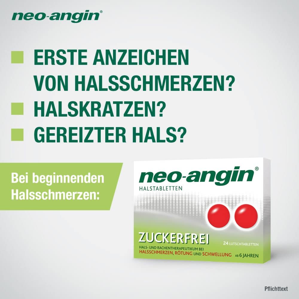 neo-angin HALSTABLETTEN ZUCKERFREI 24 St Lutschtabletten