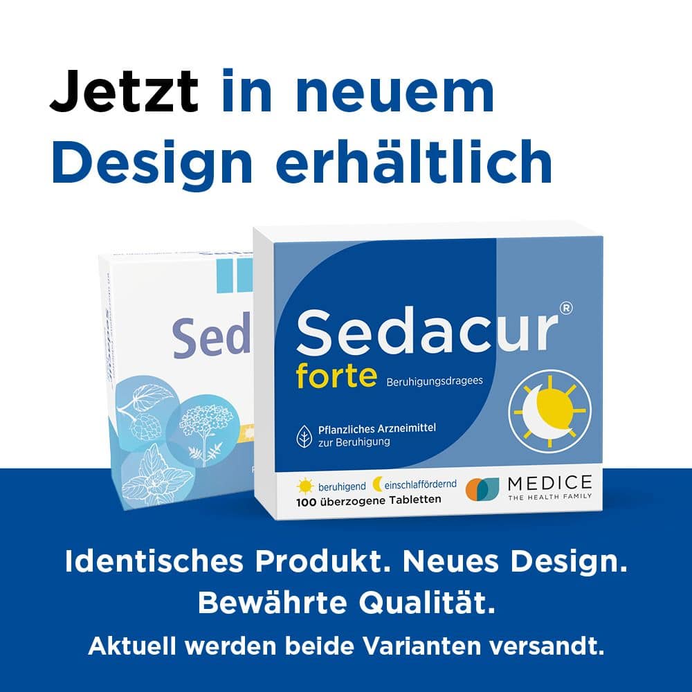 Sedacur forte bei Einschlafstörungen & Unruhezuständen 100 St Überzogene Tabletten