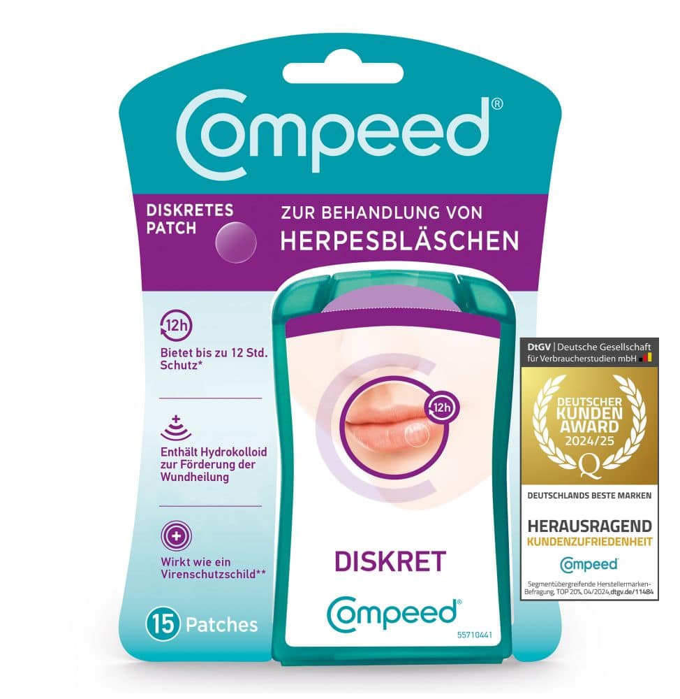 Compeed HERPES Patches DISCRET mit APPLIKATOR 15 St Pflaster