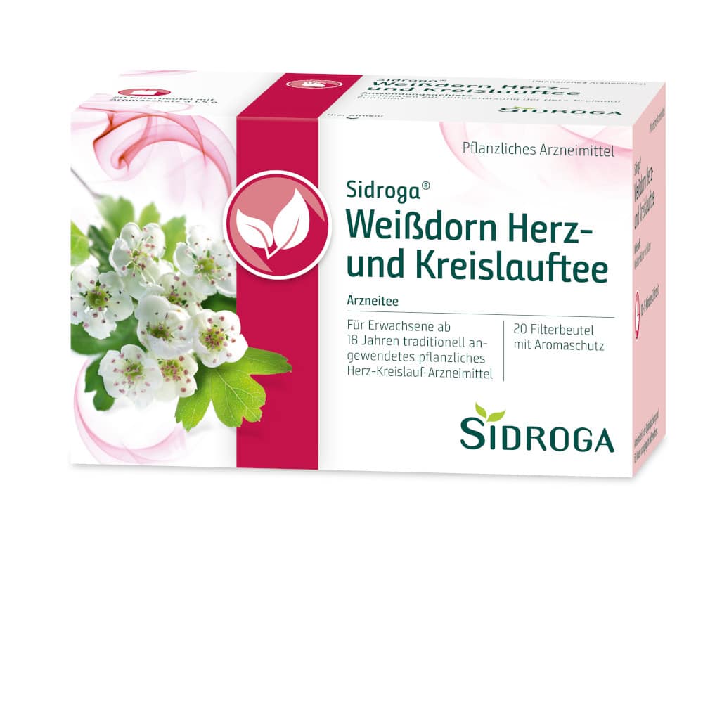 SIDROGA Weißdorn Herz- und Kreislauftee 20X1.5 g Tee