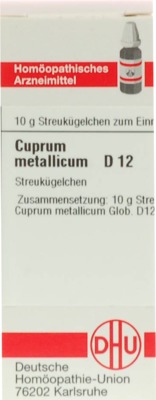 CUPRUM METALLICUM D 12 Globuli 10 g Globuli