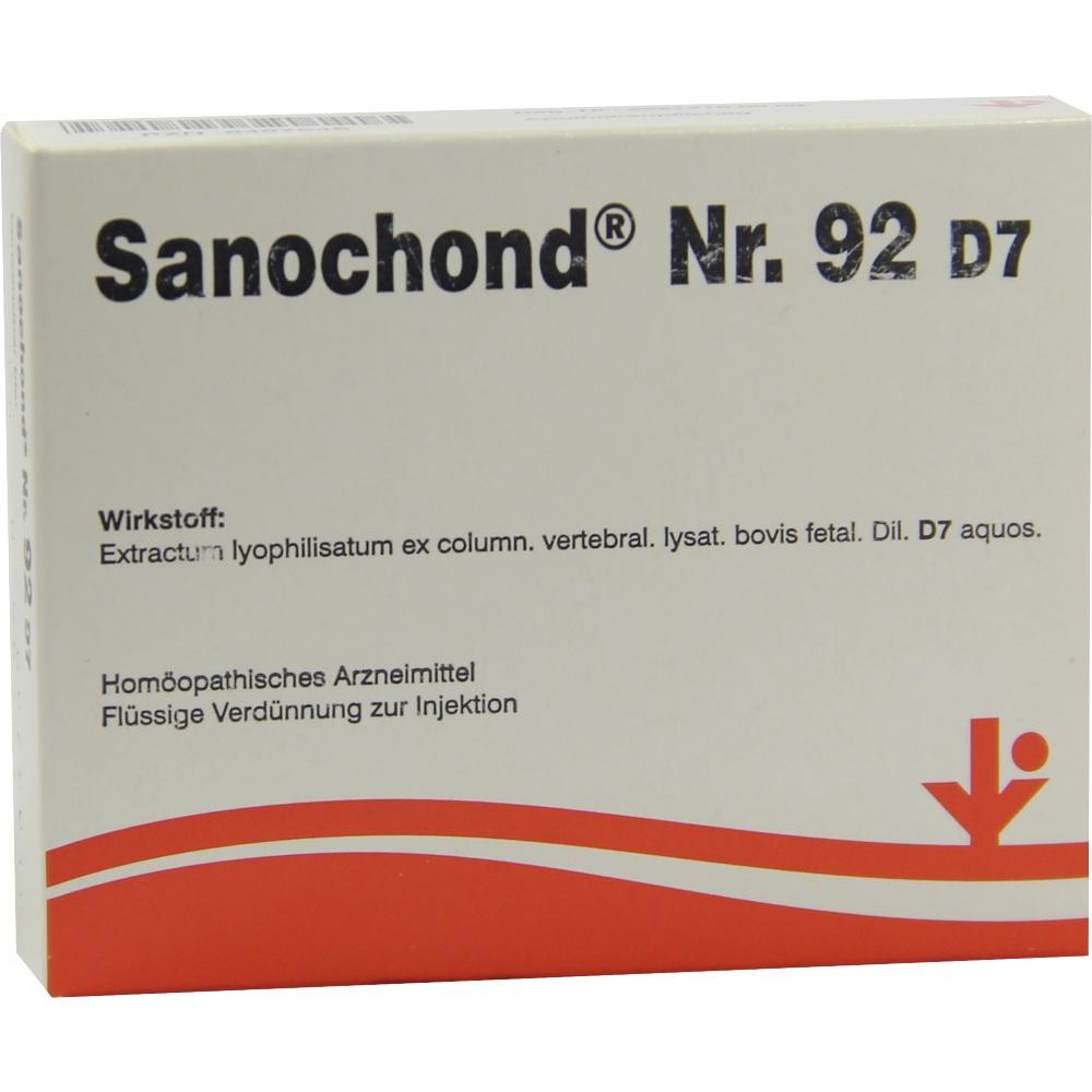 SANOCHOND Nr.92 D 7 Ampullen 5X2 ml Ampullen
