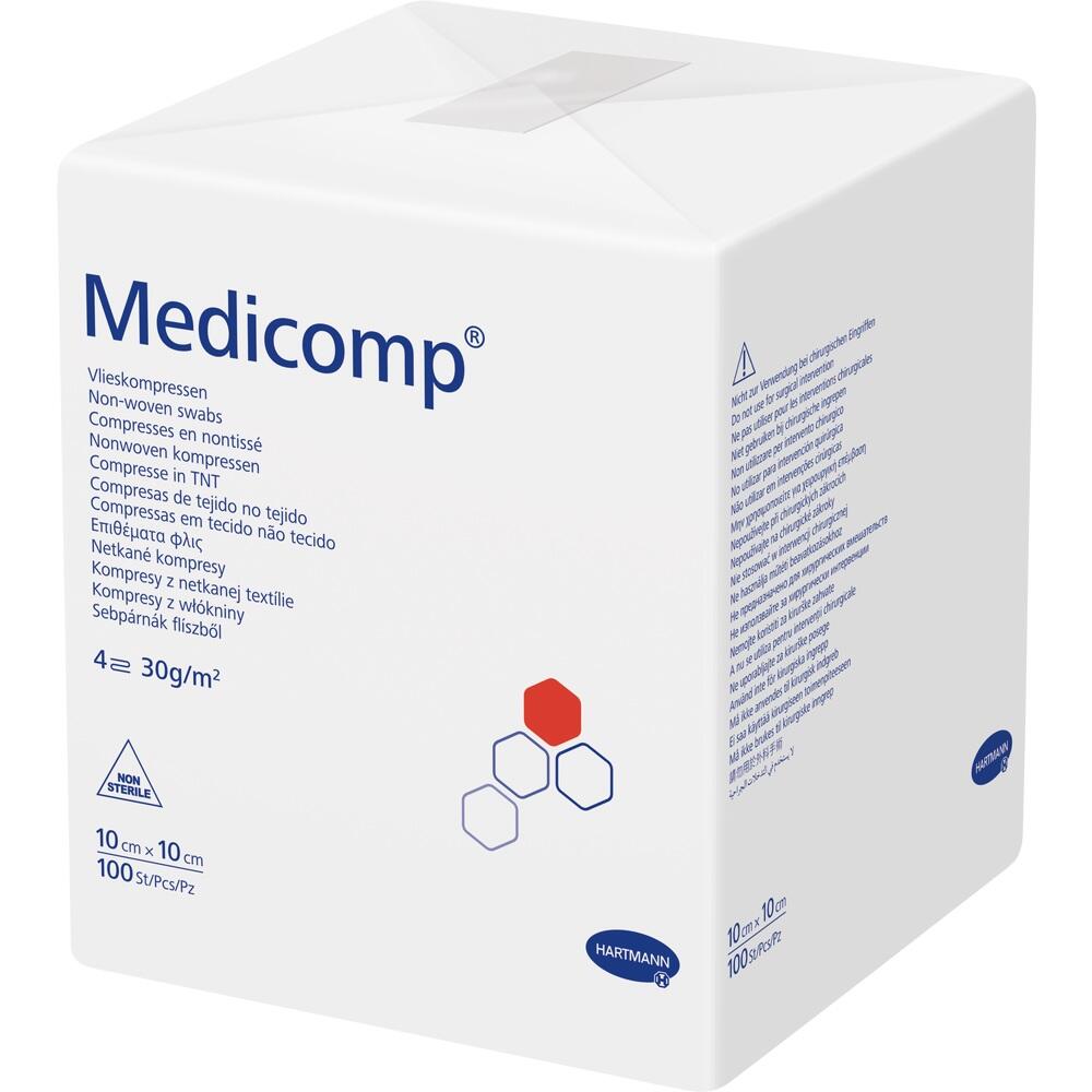 MEDICOMP Kompressen 10x10 cm unsteril 100 St Kompressen
