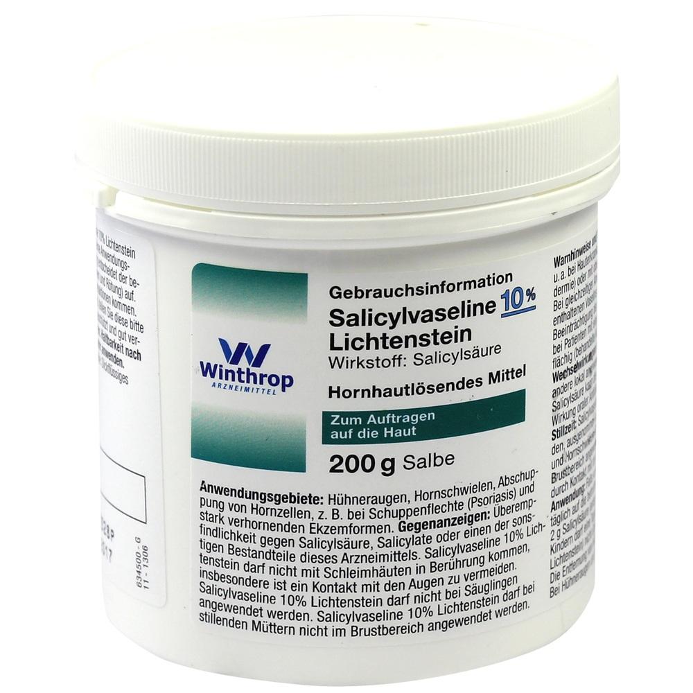 Salicylvaseline 10% Lichtenstein 200 g Salbe