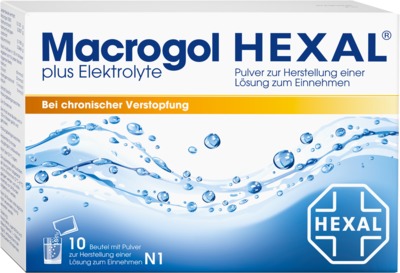 Macrogol HEXAL plus Elektrolyte 10 St Pulver zur Herstellung einer Lösung zum Einnehmen