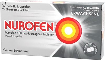 NUROFEN Ibuprofen 400mg 24 St Überzogene Tabletten