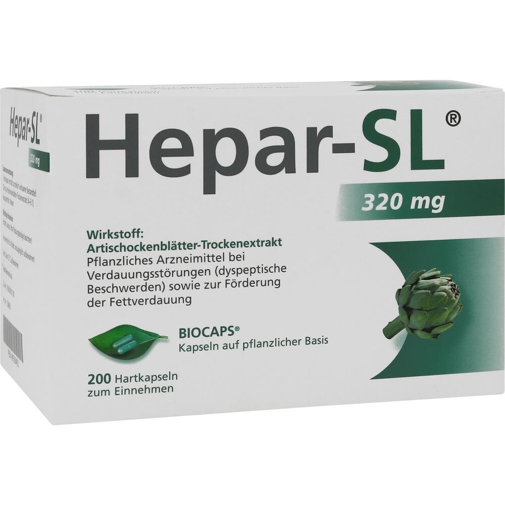 HEPAR SL 320 mg Hartkapseln 200 St Hartkapseln