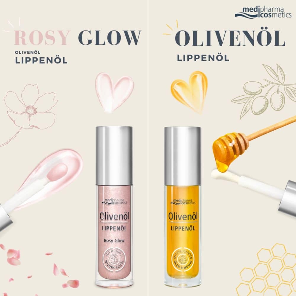 Olivenöl Lippenöl Rosy Glow 4 ml Öl