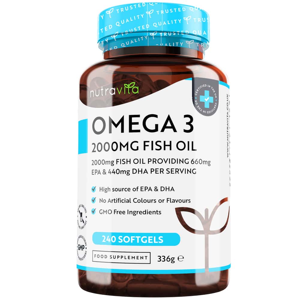 Nutravita OMEGA 3 FISH OIL 240 St Weichkapseln