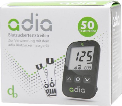 ADIA Blutzuckerteststreifen 50 St Teststreifen