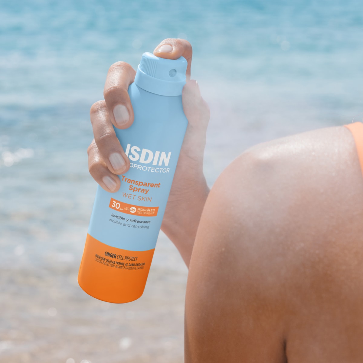 ISDIN Fotoprotector Transparent Spray Wet Skin LSF 30 250 ml Spray