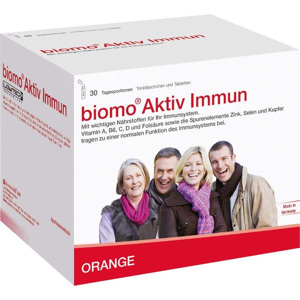 biomo Aktiv Immun Trinkfl.+Tab.30-Tages-Kombi 1 Packung Kombipackung
