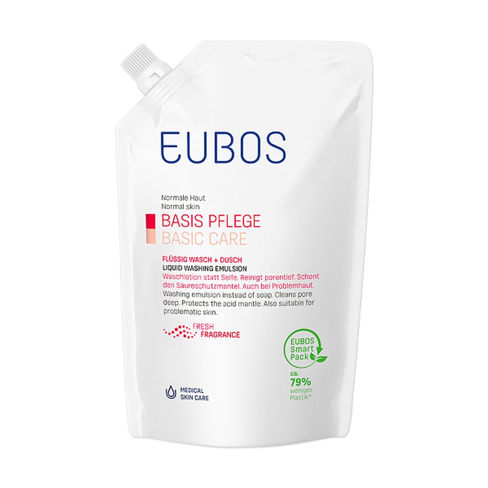 EUBOS BASISPFLEGE FLÜSSIG WASCH+DUSCH WASCHLOTION Nachfüllbeutel 400 ml Flüssigkeit