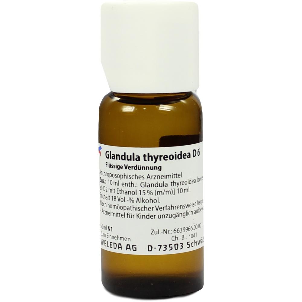 WELEDA GLANDULA THYREOIDEA D 6 Dilution 50 ml Dilution