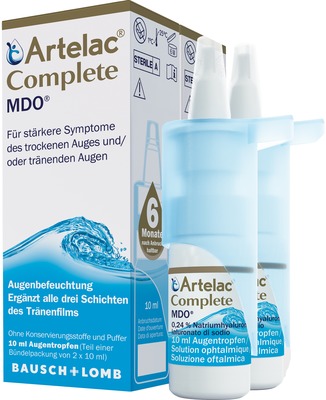 Artelac Complete MDO Augentropfen für trockene Augen 2X10 ml Augentropfen