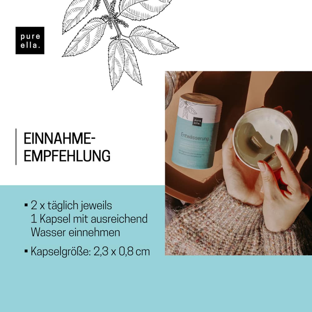 pure ella. Entwässerung 60 St Kapseln