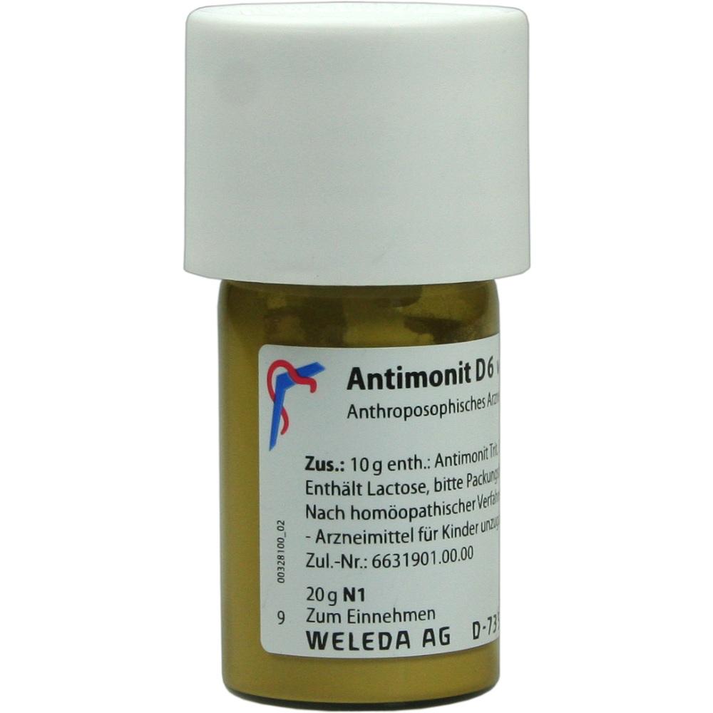 WELEDA ANTIMONIT D 6 Trituration 20 g Trituration