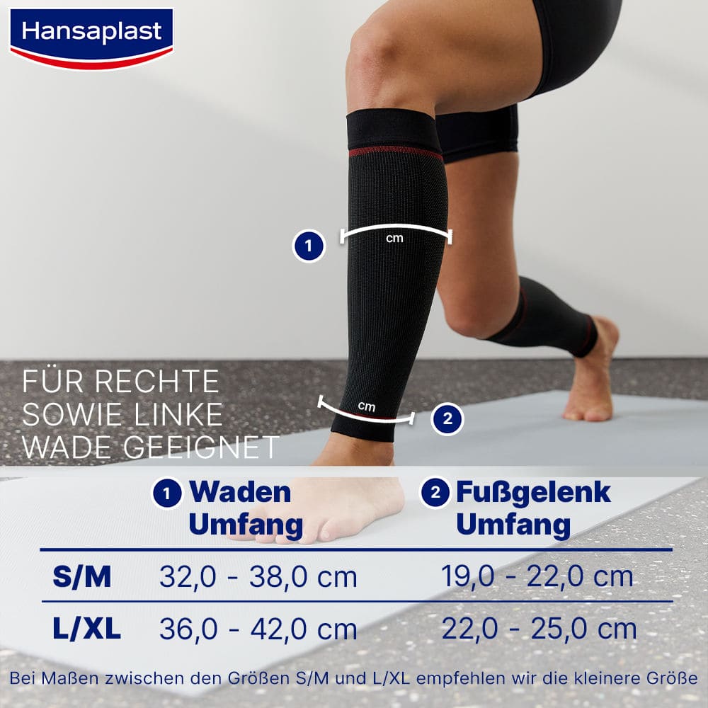 Hansaplast Compression Waden sleeves Größe M 2 St Bandage