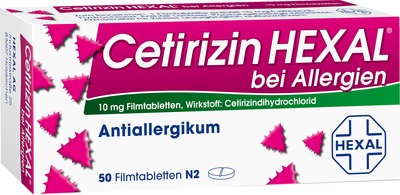 Cetirizin HEXAL  50 St Filmtabletten