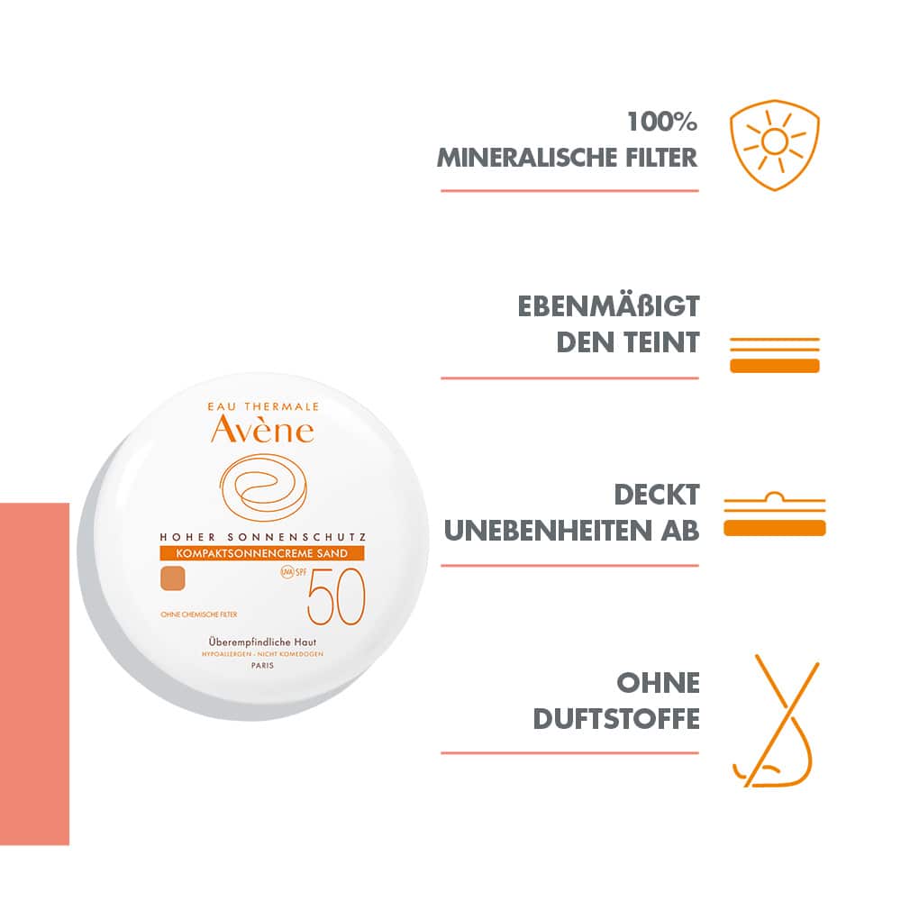 Avène KOMPARKTSONNENCREME SAND SPF 50 10 g Creme
