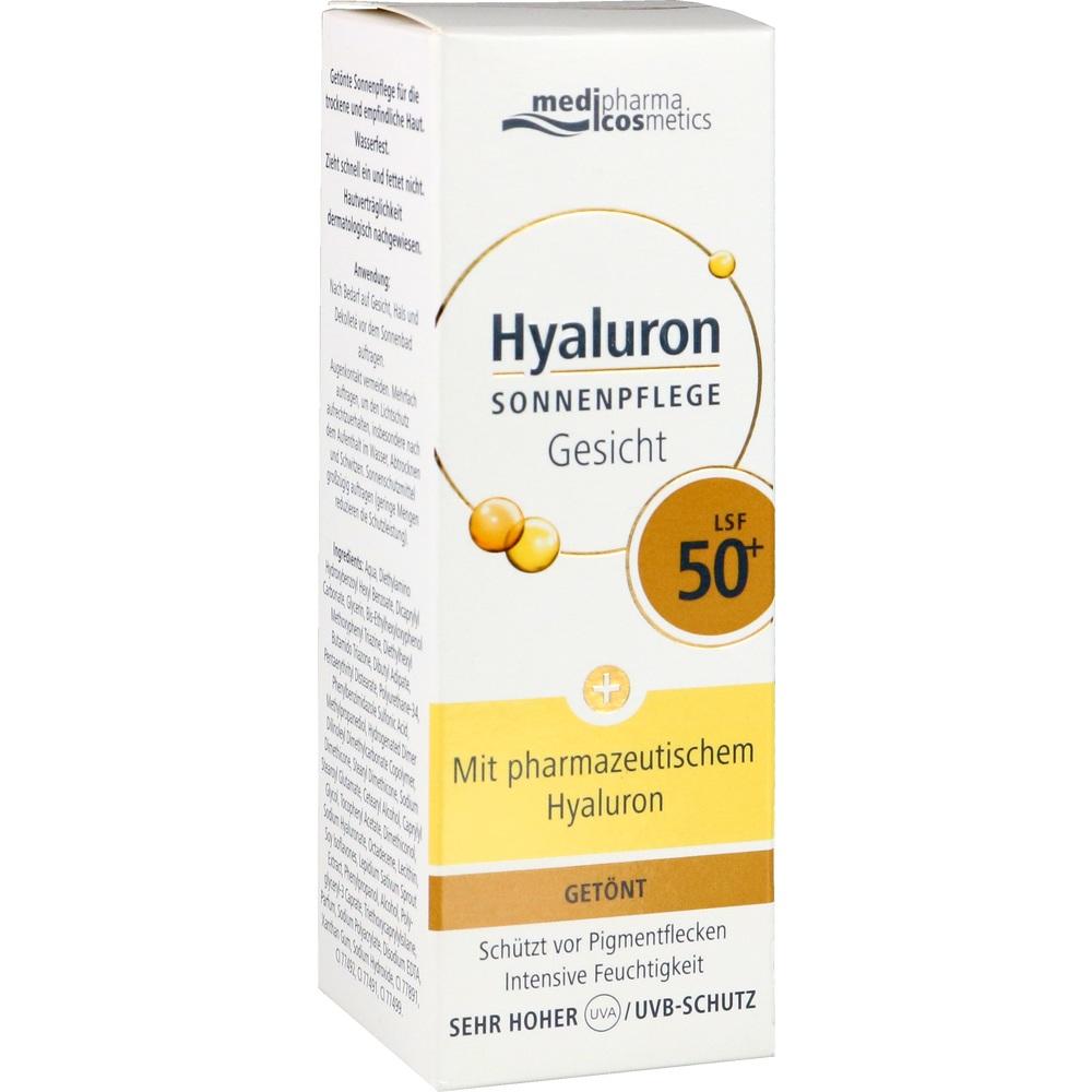 HYALURON Sonnenpflege Gesicht LSF 50+ getönt 50 ml Creme