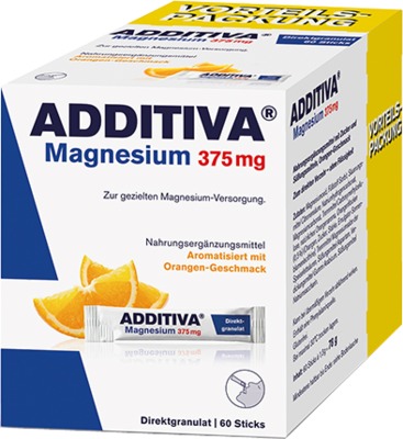 ADDITIVA Magnesium 375 mg Sticks 60 St Pulver