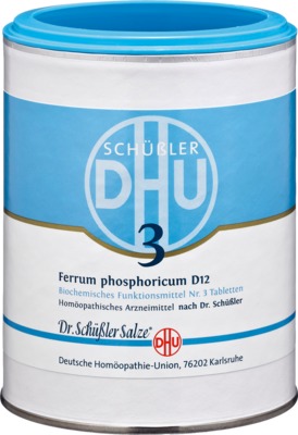 BIOCHEMIE DHU 3 Ferrum phosphoricum D 12  1000 St Tabletten
