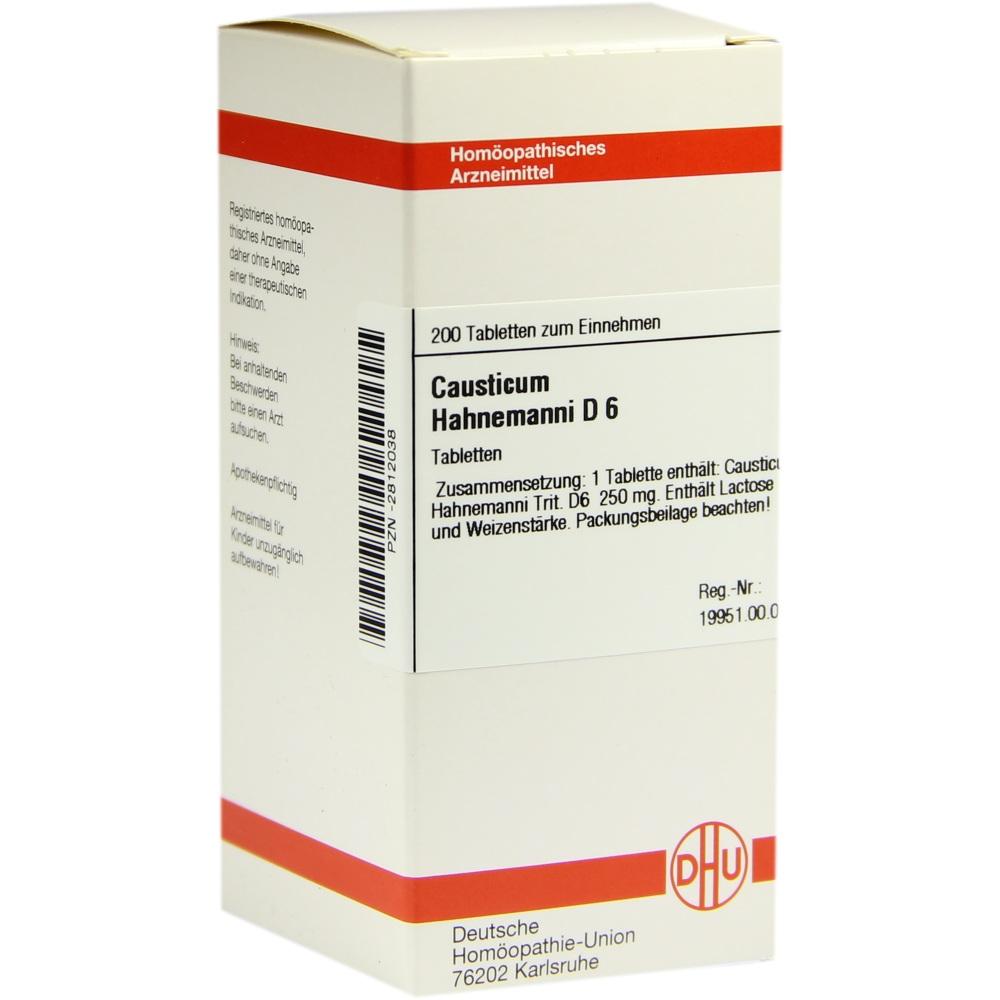 CAUSTICUM HAHNEMANNI D 6 Tabletten 200 St Tabletten