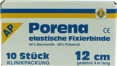 PORENA elast.Mullbinde 12 cm weiß o.Cello 10 St Binden