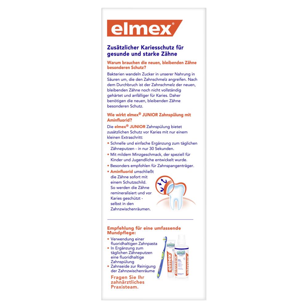 elmex JUNIOR KARIESSCHUTZ ZAHNSPÜLUNG 400 ml Spüllösung