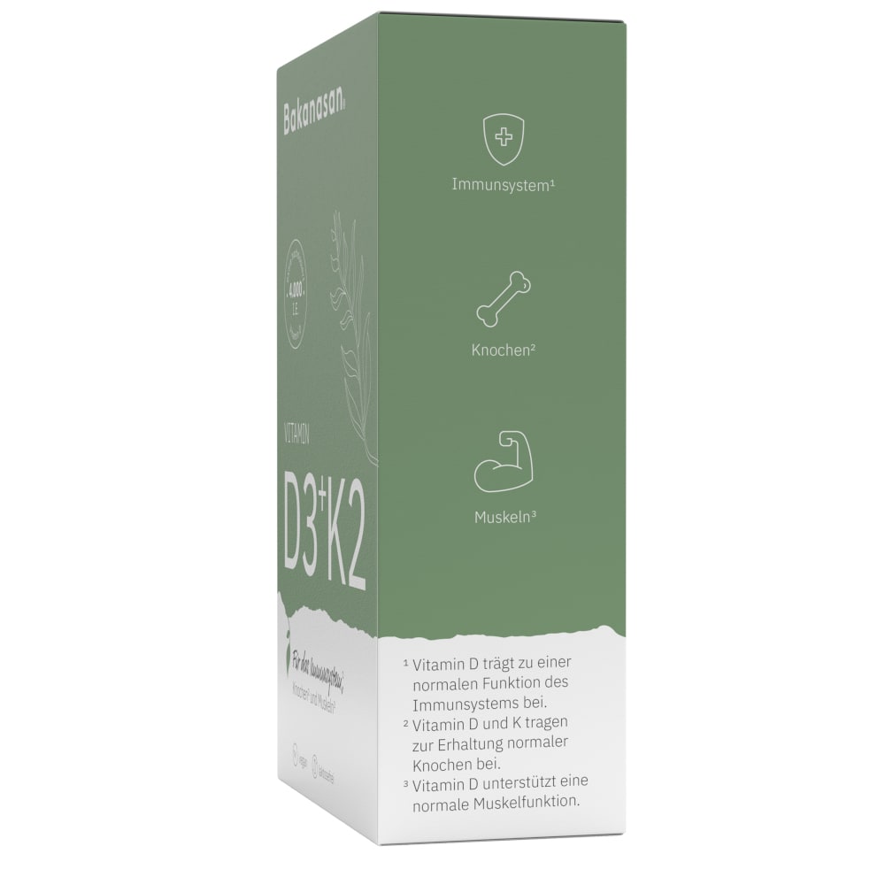 Bakanasan VITAMIN D3+K2 60 St Kapseln