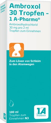 Ambroxol 30 Tropfen - 1A Pharma 100 ml Lösung