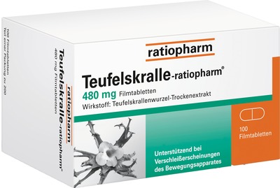Teufelskralle-ratiopharm  100 St Filmtabletten