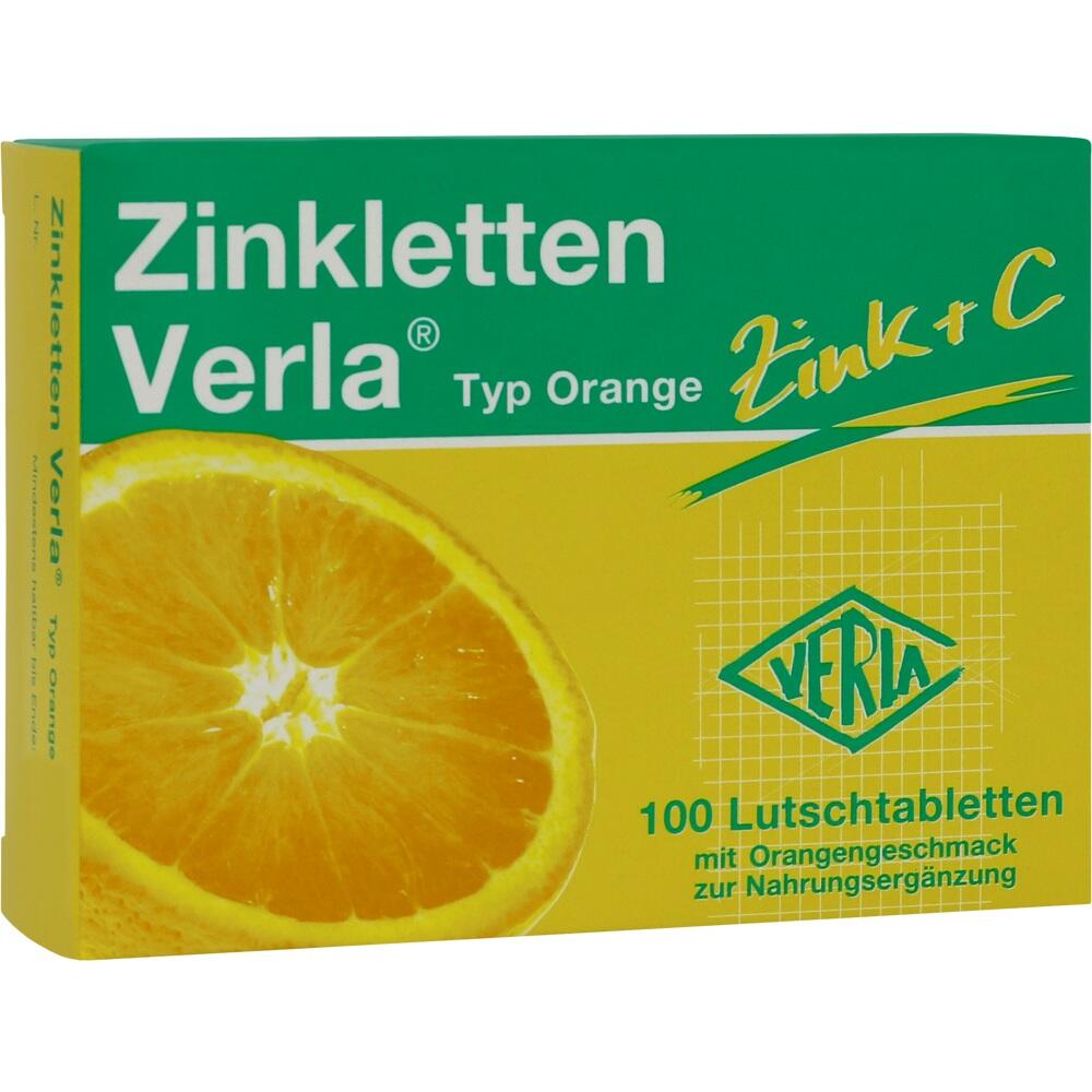 ZINKLETTEN Verla Orange  100 St Lutschtabletten